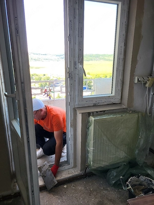 Reparații glafuri după montarea de termopane