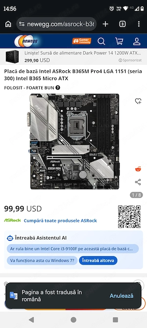 Placa de baza Intel As rock B 365M