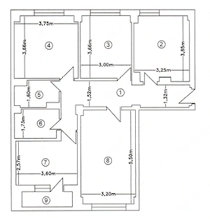 Apartament 4 camere decomandate, 2 băi, etaj 3 din 8 (cu lift), 84 mp, Satu Mare - imagine 3