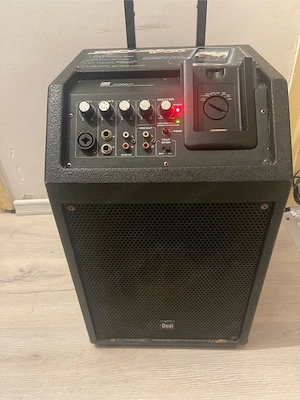 Boxa portabila duala iDB2 V2 cu mixer si posibilitate conectare microfon 