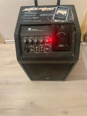 Boxa portabila duala iDB2 V2 cu mixer si posibilitate conectare microfon 