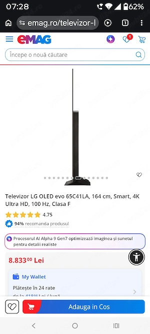 Tv Oled Lg 65C41