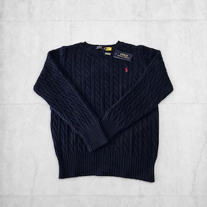 Polo Ralph Lauren Cable Knit Navy-Nou cu etichetă