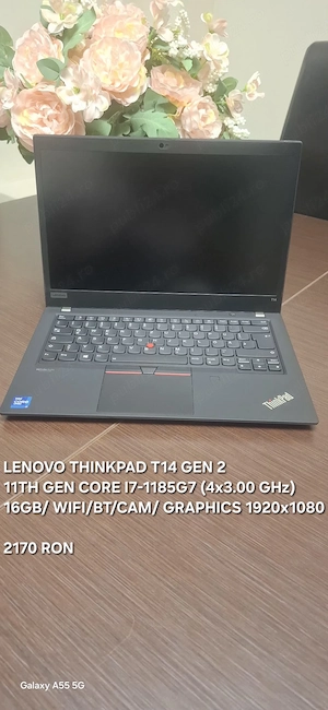 Lenovo ThinkPad T14 Gen 2 | i7 Gen 11 | 16GB RAM | SSD 256GB