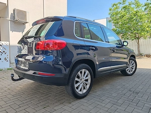 Vw Tiguan 2.0 TDI 4x4 DSG Piele Crem Panoramic Navi Incz Scaune Cmr Masalier Carlig ParkAsist Jante  - imagine 3