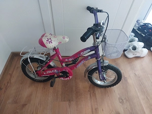 Bicicleta fetite, cu cos si roti de 12" 