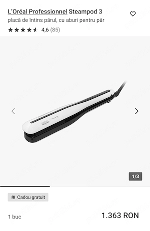 Placa par Loreal, aproape noua