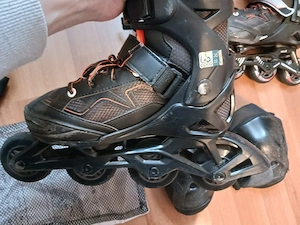 Role copii Oxelo + casca + protectii + geanta, stare buna Vand set complet role