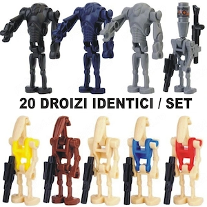 Set 20 Minifigurine tip Lego Star Wars Super Battle Droids (3 culori)