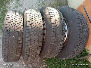Set 4 anvelope 195 / 75 R16C Goodyear iarna M&S DOT 2019 pofil 6 mm 