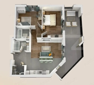 Apartament 3 camere, 2 bai, 75mp, 28mp terasa, zona Vivo