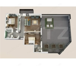 Apartament cu terasa de 88mp! 3 camere, 2 bai, zona Vivo
