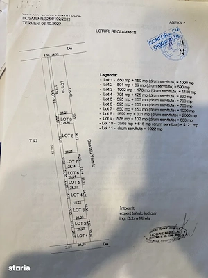 Teren intravilan de vanzare - Comuna Săbăreni, jud. Giurgiu   4083 mp + 718 mp drum de acces - imagine 4