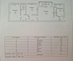 Apartament 3 camere confort 1 semidecomandat etaj 3 Girocului langa Parcul Padurice - imagine 7