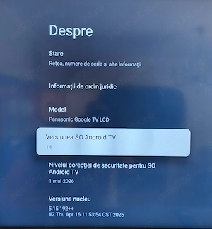 Tv Panasonic Smart 4K UHD TX50MX700E, ca NOU - imagine 5