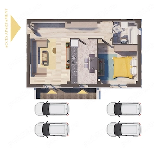 Apartament modern 2 camere partier tip casa PROPRIETAR COMISION 0% - imagine 9