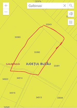 Vand teren intravilan județul buzau Galbinasi
