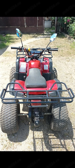 ATV 125 cc Hummer Spyder 8 inch si remorca pentru ATV - imagine 4