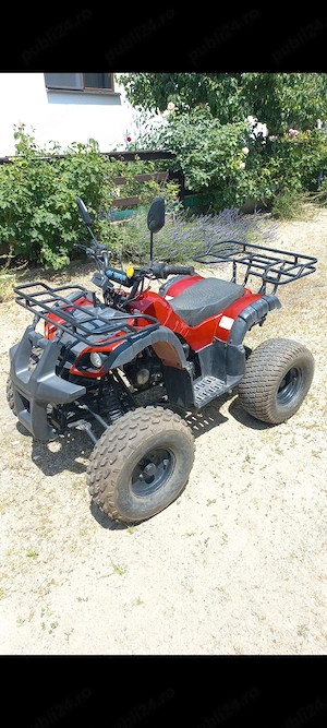 ATV 125 cc Hummer Spyder 8 inch si remorca pentru ATV - imagine 2