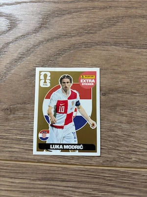 vand extra sticker Luka modric gold 