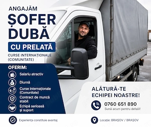 Angajam sofer 3.5T (comunitate) 