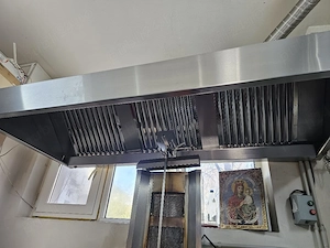 Hotă profesională din inox pentru fast-food   restaurant   șaormerie