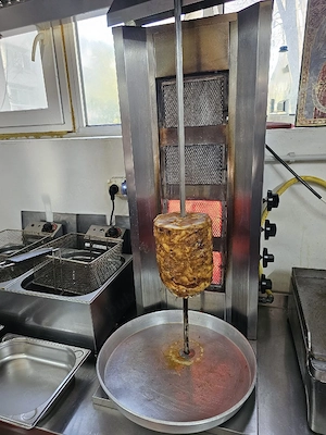 Aparat profesional șaorma   kebab pe gaz   Idealinox Horeca