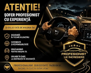 Șofer pentru aducerea mașinii tale   oriunde în țară