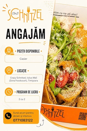 Crazy Schnitzel - Angajăm Casier
