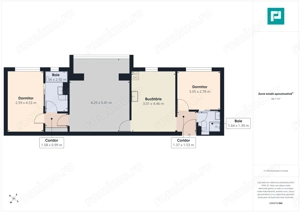 Apartament 3 camere, 2băi, complet mobilat Complex - imagine 6