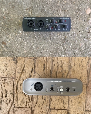 interfata audio M-Audio Fast Track si Presonus
