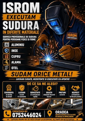  sudură profesională   aluminiu, inox, cupru, alamă, oțel | calitate premium 