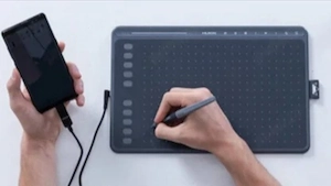 Tableta Grafica HUION HS611 pt cunoscatori, pasionați de desen și grafica (începători și avansați) 