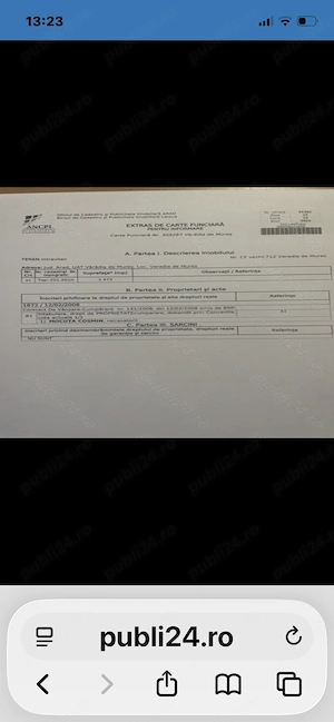 Vând loc casă Varadia de Mureș 2470 mp partea cu dealul  - imagine 2