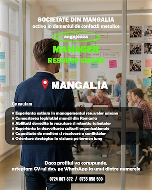 Angajam Manager Resurse Umane HR