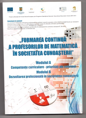 formarea continua a profesorilor de matematica in societatea cunoasterii+cd