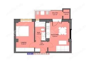 Studio la etajul 1 cu parcare subterana zona Doamna Stanca - imagine 4