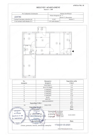 apartament 4 camere - 57,7 mp - sector 5 - Aleea Imașului - imagine 8
