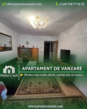 Apartament cu 2 camere, zona Bvd. Stafionului BZ   etaj 3 din 4   cu imbunatatiri   50mp 