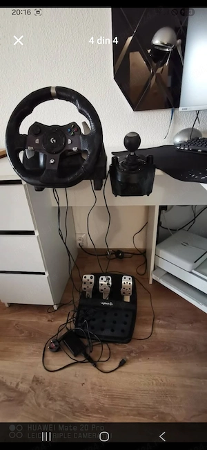 Volan gaming Logitech G920 cu tot cu schimbator