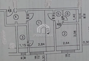 Apartament cu 2 camere zona Crang   Stadion   etaj 1din4   confort 2   Pret: 42.000  neg.  - imagine 3