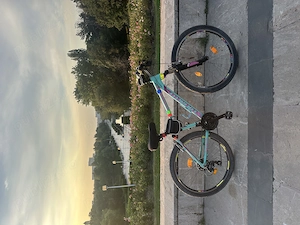 Bicicleta MTB DHS Terrana 2722 S, roata 27.5", 21 viteze, schimbator Shimano, frana V-brake, turcoaz