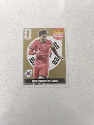 Heungmin Son Extra Sticker Gold