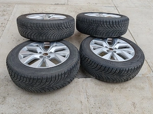 Set Jante aliaj 17", design Bahamas Sparkling Silver + Anvelope Iarnă Bridgestone 215/60 R17 - imagine 2
