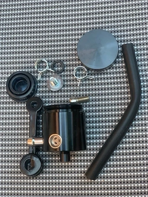 Rezervor Lichid Frână Moto / Scuter din Aluminiu CNC, Complet  - imagine 2