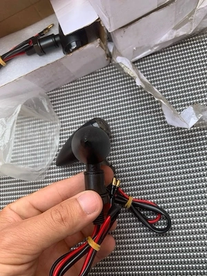 Set 4 Semnalizări Moto LED Bullet / Ogivă Negru – Noi în cutie (2 seturi disponibile)  - imagine 4