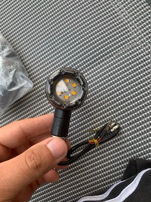 Set Semnalizări Moto LED Rotunde Custom / Harley / Cafe Racer