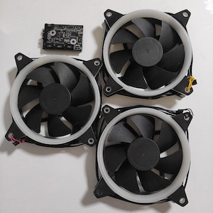 (ARGB) Set 3 Ventilatoare + Controller