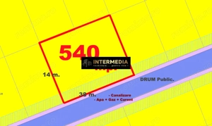 TEREN Intravilan 540 mp si 650 mp. in Alba Dealul Furcilor cu toate Utilitatile 