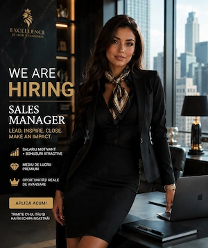Cautam un 2 SALES Manager Timisoara  si Arad